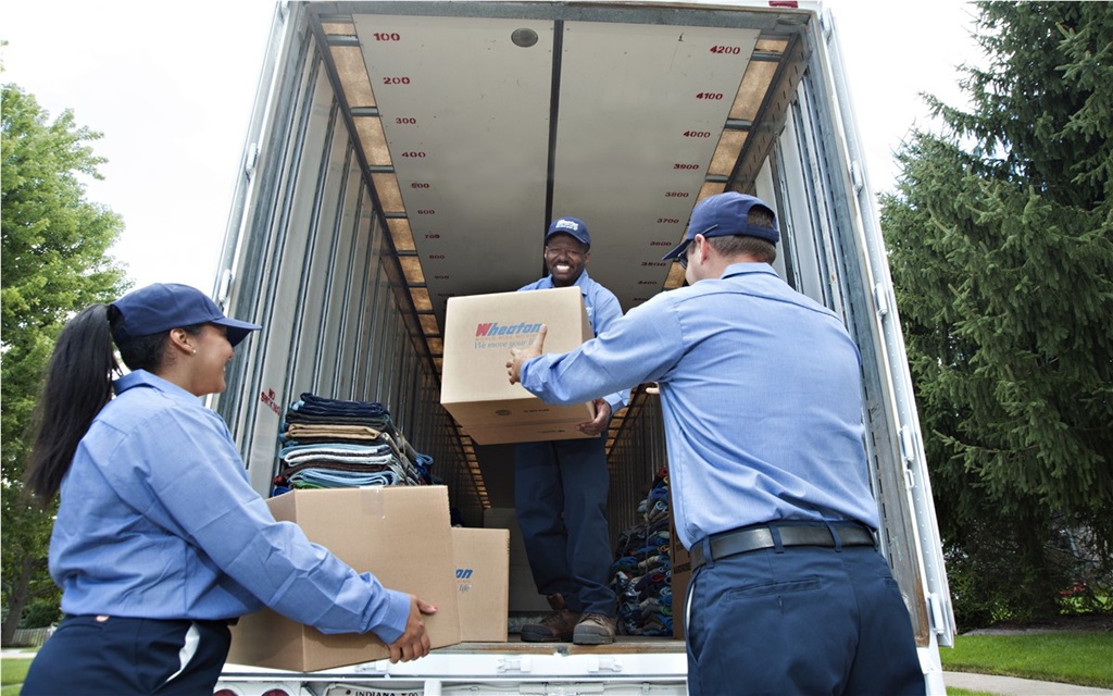 Movers loading a truck